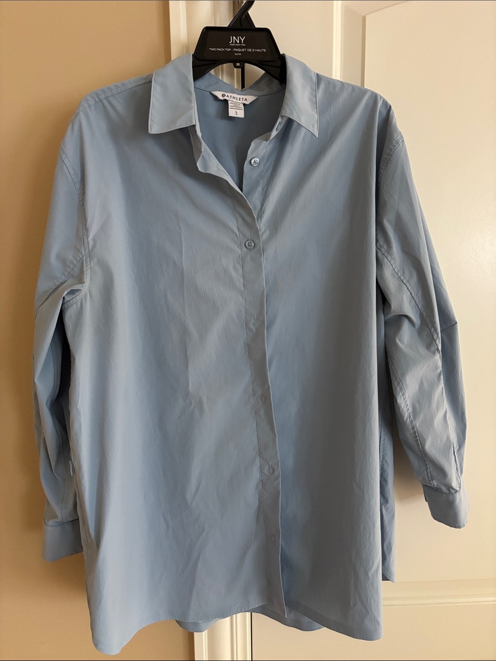 Athleta Button down Oversized Shirt. Size L.